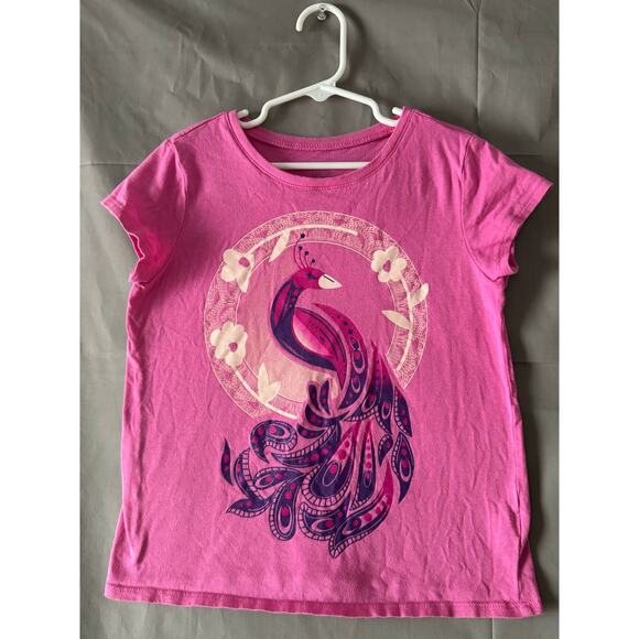 Girls Shirts (bundle of 3) Sun, Lion, Peacock, Size 7/8 - Picture 7 of 7